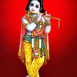 Wallpics Red & Yellow Religious Printed Self Adhesive Wall Paper-image-37
