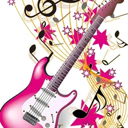 Wallpics Pink & Yellow Printed Self-Adhesive Waterproof Wallpaper-18
