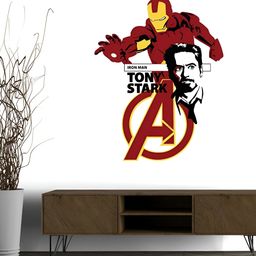Wallpics Red & Yellow Printed Waterproof Self-Adhesive Wall Sticker-image-82