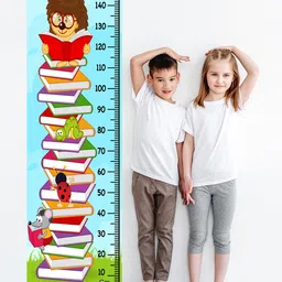 WENS Kids Multicoloured Book Lover Height Chart Vinyl Wall Sticker-image-90