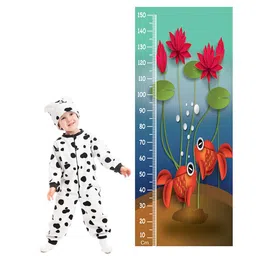 WENS Multicoloured Undersea Fishes Height Measurement Removable Wall Sticker-image-60