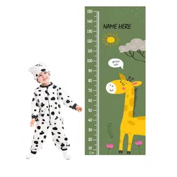 WENS Cute Giraffe Height Measurement Removable Wall Sticker-image-97