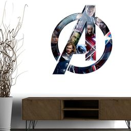 Wallpics White & Red Avengers Printed Waterproof Wall Sticker-image-90