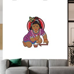 Wallpics White & Purple Religious Printed Waterproof Wall Sticker-picture-47
