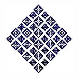 Wall1ders Blue 24 Pieces Attractive Pattern 3D Mirror Wall Sticker-37