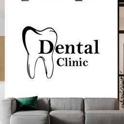 Wallpics Black Dental Clinic Printed Water Resistant Wall Sticker-image-62