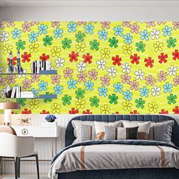Dakshya Industries Floral Printed Adhesive Wall Sticker-image-27
