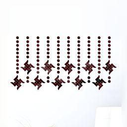 Wall1ders Brown 110 Pieces 3D Mirror Wall Stickers-45