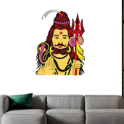 Wallpics Yellow & Red Printed Water Resistant Wall Sticker-image-35