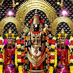Wallpics Black & Beige Lord Venkateswara Swamy Printed Waterproof Wall Sticker-picture-27