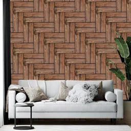 Wallpics Brown Printed Self-Adhesive Wallpaper-image-49