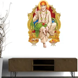 Wallpics Beige & Gold Toned Water Resistant Religious Wall Sticker-image-62