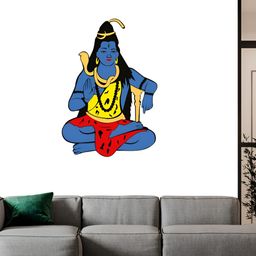 Wallpics Blue & Yellow Printed Water-Proof Wall Sticker-image-90