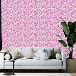 Wallpics Purple Floral Printed Wallpaper-picture-11