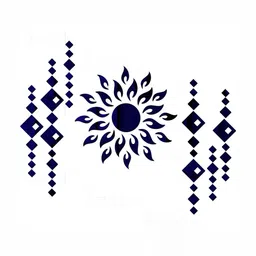 Wall1ders Blue Sun Diamond 3D Acrylic Mirror Wall Stickers-image-76
