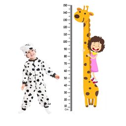 WENS Ride On Giraffe Height Measurement Removable Wall Sticker-image-85