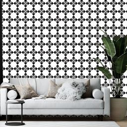 Wallpics White & Black Abstract Printed Self-Adhesive Wallpaper-image-74