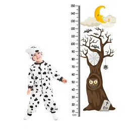 WENS Halloween Tree Height Measurement Removable Wall Sticker-image-69
