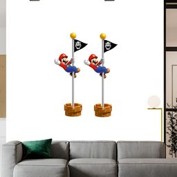 Wallpics Blue & Red Printed Water-Proof Wall Sticker-image-88