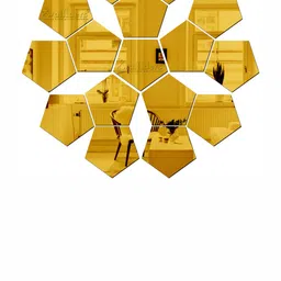 Wall1ders 16 Pieces Pentagon Acrylic Wall Sticker-picture-26