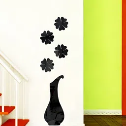 Wall1ders Black Flower Pot Acrylic Wall Sticker-picture-37