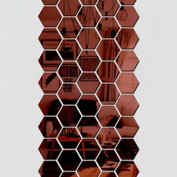 Wall1ders Brown 50 Pieces Acrylic Wall Stickers-image-90