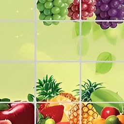 Aura Green & Purple Printed Aluminium Foil Kitchen Sticker-image-38