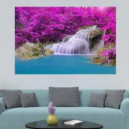 WENS Multicoloured Peaceful Nature Printed Vinyl Wall Sticker-image-30