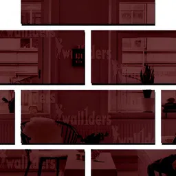 Wall1ders Brown 10 Pieces Rectangle 3D Mirror Wall Stickers-15