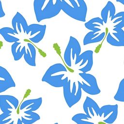 Wallpics White & Blue Printed Self-Adhesive Wall Sticker-17
