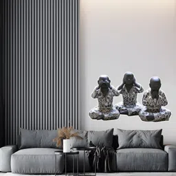 Wallpics Grey Printed Water-Proof Wall Sticker-image-99