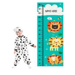 WENS Multicoloured Lion Fun Time Height Measurement Removable Wall Sticker-image-80