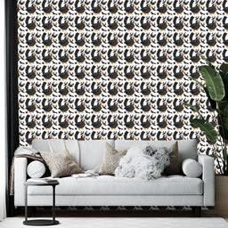 Wallpics White & Black Birds Printed Self Adhesive Wallpaper-image-68