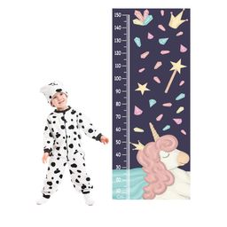WENS Unicorn Height Measurement Removable Wall Sticker-16