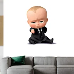 Wallpics Nude & Black The Boss Baby Printed Water Resistant Wall Sticker-image-95