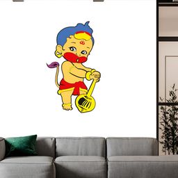 Wallpics Yellow Printed Water-Proof Wall Sticker-image-46