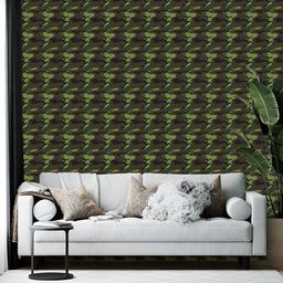 Wallpics Green & Brown Abstract Printed Self-Adhesive Wallpaper-20