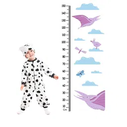 WENS White & Purple Dino Height Measurement Removable Wall Sticker-image-53