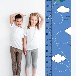 WENS Kids Multicoloured Aeroplane Height Chart Vinyl Wall Sticker-image-57