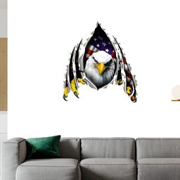 Wallpics White & Blue Printed Waterproof Wall Sticker-image-67