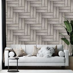 Wallpics Grey Abstract Printed Self Adhesive Wallpaper-17