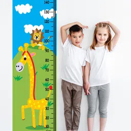 WENS Kids Multicoloured Jungle Height Chart Vinyl Wall Sticker-image-95