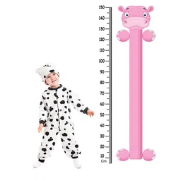 WENS Hippo Cartoon Height Measurement Removable Wall Sticker-image-96