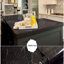 Univocean Black Abstract Self Adhesive Waterproof Removable 3D Wallpaper-12