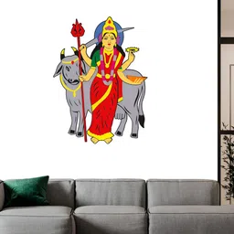 Wallpics Red & Grey Printed Waterproof Wall Sticker-10