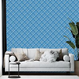 Wallpics Blue & White Printed Wallpaper-picture-30