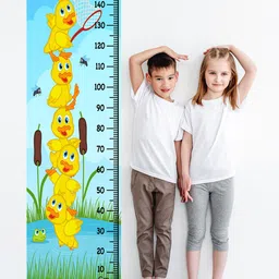 WENS Kids Multicoloured Cute Ducks Height Chart Vinyl Wall Sticker-image-83
