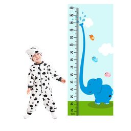 WENS Blue & Green Cute Elephant Height Measurement Removable Wall Sticker-image-84