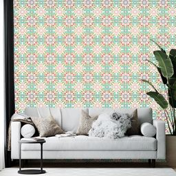 Wallpics White & Green Self-Adhesive WallPaper-picture-0
