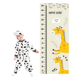 WENS Giraffe Cartoon Height Measurement Removable Wall Sticker-image-44